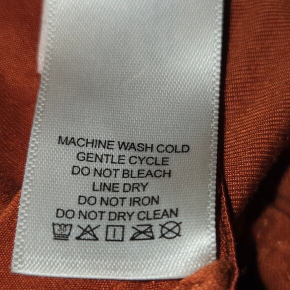 We Are HAH Womens Womens Medium Don't Be Square Bodysuit Burnt Orange Festival - Picture 10 of 10